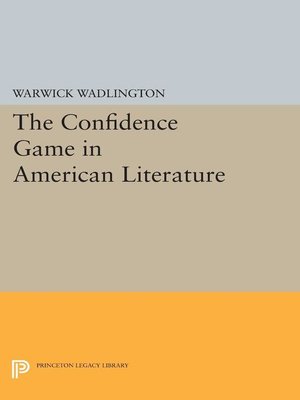 cover image of The Confidence Game in American Literature